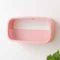 Miniatyrbild 6 av 6: Blomkruka Utsökt vägghängande plastkorg Blomkruka pink 30x15x6cm