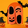 Miniatyrbillede 9 af 9: Halloween Tøfler Græskar Tøfler 39-40