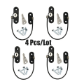 Miniatyrbillede 8 af 9: 4 Stk Baby Sikkerhedsvindue Låse Rustfri Børne Vindue Restrictor Spædbørns Sikkerhedslås White 1PC