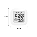 Miniatyrbillede 4 af 9: Mini LCD digitalt termometer elektronisk temperatursensor white 43 x43mm