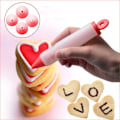 Miniatyrbillede 1 af 7: Silikone skrivepen Chokolade dekorationsværktøj Kageform red+white 2pcs