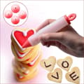 Silikon Skrivpenna Choklad Dekorationsverktyg Form red+white 2pcs