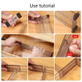 Miniatyrbillede 4 af 8: Justerbar Clapboard Skuffe Opdeler Skillevæg Holdbar opbevaring transparent 2pcs