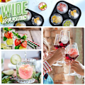 Miniatyrbillede 3 af 8: 3D Silikone Rose Shape Ice Cube Maker Genanvendelig gray 14*14*7cm
