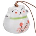 Pikkukuva 3 / 6: 1kpl Lucky Cat riippuva keraaminen kissan riipus sisustus Tuulikello kotiovi 1pc