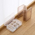 Miniatyrbillede 4 af 9: Dobbeltsidet, justerbart rum, smykkeopbevaringsboks white 15*9*4.5cm