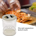 Miniatyrbillede 8 af 8: Separation Pickle Jar Pickle Jar Pickle Flip Pickle Container white 11*11*13cm