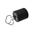 Miniatyrbild 4 av 5: Svart färg gummi fis maskin Sound Maker bus leksak black