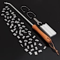 Miniatyrbillede 2 af 11: BBQ Branding Iron 55 Letters DIY Printed BBQ Tool 1/set