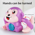 Miniatyrbild 5 av 8: Tumlande Rolling Monkey Röststyrning Tecknad barnleksaker blue 13*8*9cm