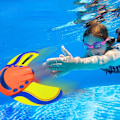 Miniatyrbillede 2 af 6: Børn Strand Pool Vand Leg med vand Svømmelegetøj Pool flyder Vanddrevet Manta Fisk Tryk fremad Red