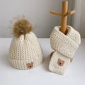 Pikkukuva 6 / 6: Jouluhattu ja set Pehmo ja lämmin baby neulottu hattu Red One Size