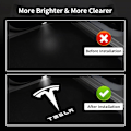 Miniatyrbillede 5 af 5: 4st Tesla Puddle Lights Bildørslys logotypprojektor, Ultra-Light LED 3D Laser Ghost Shadow Light, Invitationslamper til Model 3 Y S X Tilbehør