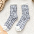 Miniatyrbild 1 av 6: 3ST Dam Fuzzy Socks Tofflor Vinter Fluffy Mysigt Varm Mjuk grön en storlek