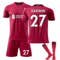 Pikkukuva 1 / 6: Lapsi / Aikuinen 22 23 World Cup Liverpool Home Jersey set DARWIN-27 xl#