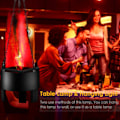 Miniatyrbild 1 av 8: Simulerad 3D Fire Flame Lighting Hängande Fire Pit Lamp red 1pc