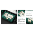Miniatyrbild 9 av 9: Transparent smyckeskrin Organizer Lyx PU-läder presentförpackning 1pc