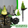 Miniatyrbild 1 av 9: Solar utomhus trädgård julgran ljus stativ 1pc