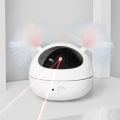 Miniatyrbillede 4 af 7: Infrarødt lys Pen Drilleri Cat Stick Feather Automatisk kattelegetøj white 10*10*8.72CM