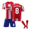 Pikkukuva 1 / 6: Atletico Madrid Jersey set lasten / aikuisten MM-kisojen koti GRIEZMANN-8 儿童22
