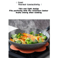 Miniatyrbillede 6 af 10: Silikone glasfiber induktion kogeplade beskytter Mat black(with printing) 25*25cm