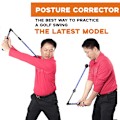 Miniatyrbillede 4 af 8: Golf Swing Træningshjælp Stick Houding Corrector Swing Trainer blue 1pc
