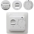 Miniatyrbillede 1 af 5: Manuel elektrisk golvvarmermostat med AC 220V 16A sond, mekanisk golvvarme termostatregulator [Energiklass A+++]
