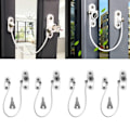 Miniatyrbillede 1 af 9: 4 Stk Baby Sikkerhedsvindue Låse Rustfri Børne Vindue Restrictor Spædbørns Sikkerhedslås Black 4PCS