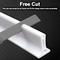 Miniatyrbild 8 av 10: enkel installation-Silicon Duschbarriär Vattenstoppare Retaining Strip Wet Dry Separation Blocker white 300CM