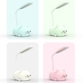 Miniatyrbild 4 av 11: LED-bordslampa tecknad söt katt nattlampa green