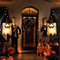 Pikkukuva 6 / 10: Halloween LED-vilkkuvalo Riippuva Ghost Party -pukeutuminen colorful light 44*20cm