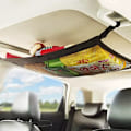 Miniatyrbillede 1 af 8: Bil Loft Opbevaring Net Tag Justerbar Rejse Opbevaringspose black medium