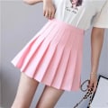 Miniatyrbillede 1 af 3: Tenniskjoler Dame Golf Plisseret Shorts Sport Fitness Shorts Høj Talje Yoga Løbeshorts Kjol Gym Tøj Pink XL