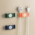 Miniatyrbillede 4 af 9: Strømstikkrog Datalinjeopbevaring Elektrisk ledningsbeslag orange 4pcs