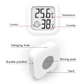 Miniatyrbillede 3 af 9: Mini LCD digitalt termometer elektronisk temperatursensor white 43 x43mm