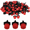 Miniatyrbillede 1 af 3: 100 st dropbevattning Justerbart drop selvbevattningssystem Slang drop mikro sprinklere Emitter dropare for växthus DIY Garden