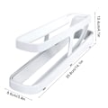 Miniatyrbillede 6 af 6: Automatisk rullende Æggestativ Holder Opbevaringsboks Æggekurv Container Organizer white