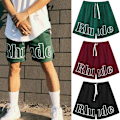 Miniatyrbillede 1 af 4: Basketshorts til mænd Træningsbukser Gymshorts Red M