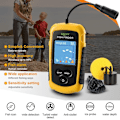 Miniatyrbild 1 av 10: Grå/färg LCD trådbunden ekolod Fish Finder Bärbar fiskdetektor Color LCD
