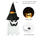 Pikkukuva 9 / 10: Halloween LED-vilkkuvalo Riippuva Ghost Party -pukeutuminen warm light 44*20cm