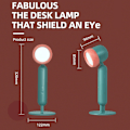Miniatyrbillede 5 af 10: LED skrivebordslamper 3 farver Trinløst dæmpbart natlys USB red 12.2*12.2*32cm