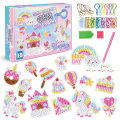 Pikkukuva 1 / 9: Sarjakuva Rainbow Unicorn 5D Gem reppu riipus koristeena unicorn 15pcs