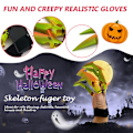 Miniatyrbillede 3 af 7: Halloween artikulerede fingre Creative Funny Finger Ghost Claw red,green,yellow left