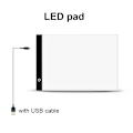 Pikkukuva 2 / 10: A4 LED Drawing Tablet Digital Graphics Pad USB white 33x23.5x0.35cm