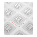 Miniatyrbild 7 av 8: Förvaringsställ utan stans utan rotation av handdukar för badrum white+silver 2 layers