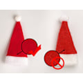 Miniatyrbillede 9 af 9: Service Holder Taske Jul Hat Julepynt white+red 10pcs