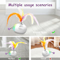 Miniatyrbillede 6 af 7: Smart Cat Interactive elektronisk LED automatisk hoppelegetøj white
