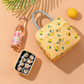 Miniatyrbillede 3 af 7: Søde Citron bærbare vandtætte lynlås frokostposer gray 22*15*17cm