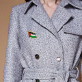 Miniatyrbillede 4 af 6: 2-10 STK Palestina FLAGGA BADGE Rostfritt stål Palestinaflagga Pin Lapel Badge Ryggsäck Ikon علم دولة فلسطين 8Pcs