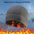 polar fleece för män varm mössa utomhus dark blue